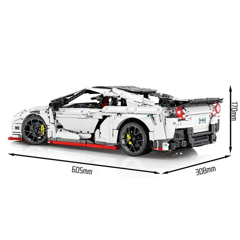 Brick MOC Nissan R35 GTR | Display Edition, 4098 pcs - Brick Car Merchant