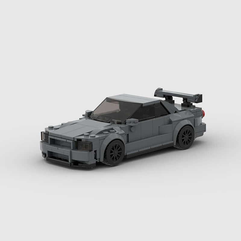 Brick MOC Nissan Skyline GT-R R34 - Brick Car Merchant