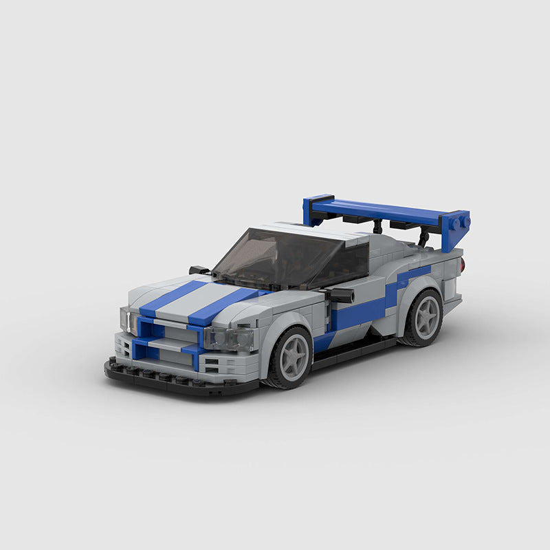 Brick MOC Nissan Skyline GT-R R34 Fast & Furious - Brick Car Merchant