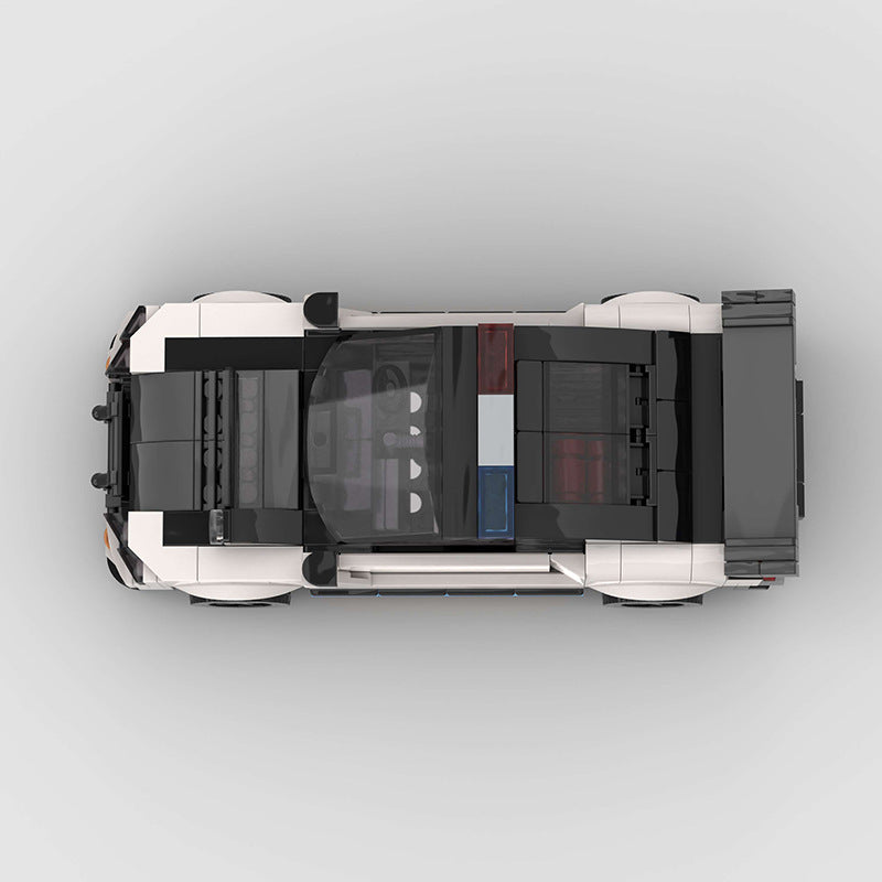 Brick MOC Nissan Skyline GT-R R34 Police - Brick Car Merchant