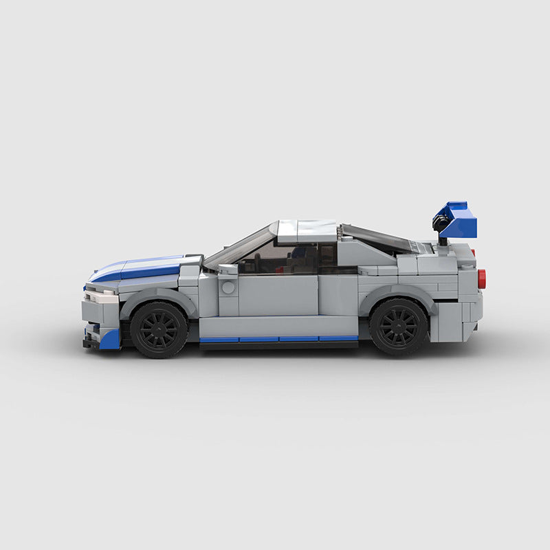 Brick MOC Nissan Skyline GTR R34 Paul Walker - Brick Car Merchant