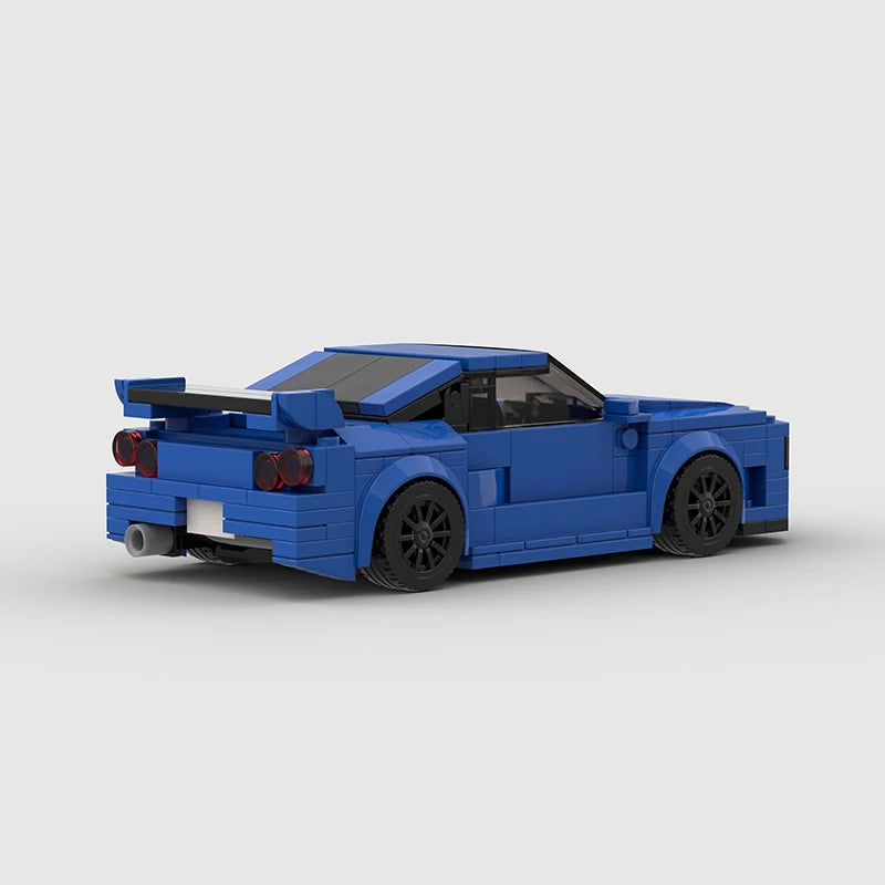 Brick MOC Nissan Skyline R34 - Brick Car Merchant