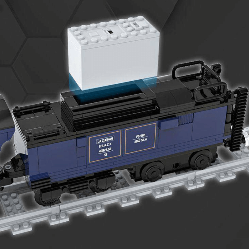 Brick MOC Oriental Steam Train | 1051pcs - Brick Car Merchant