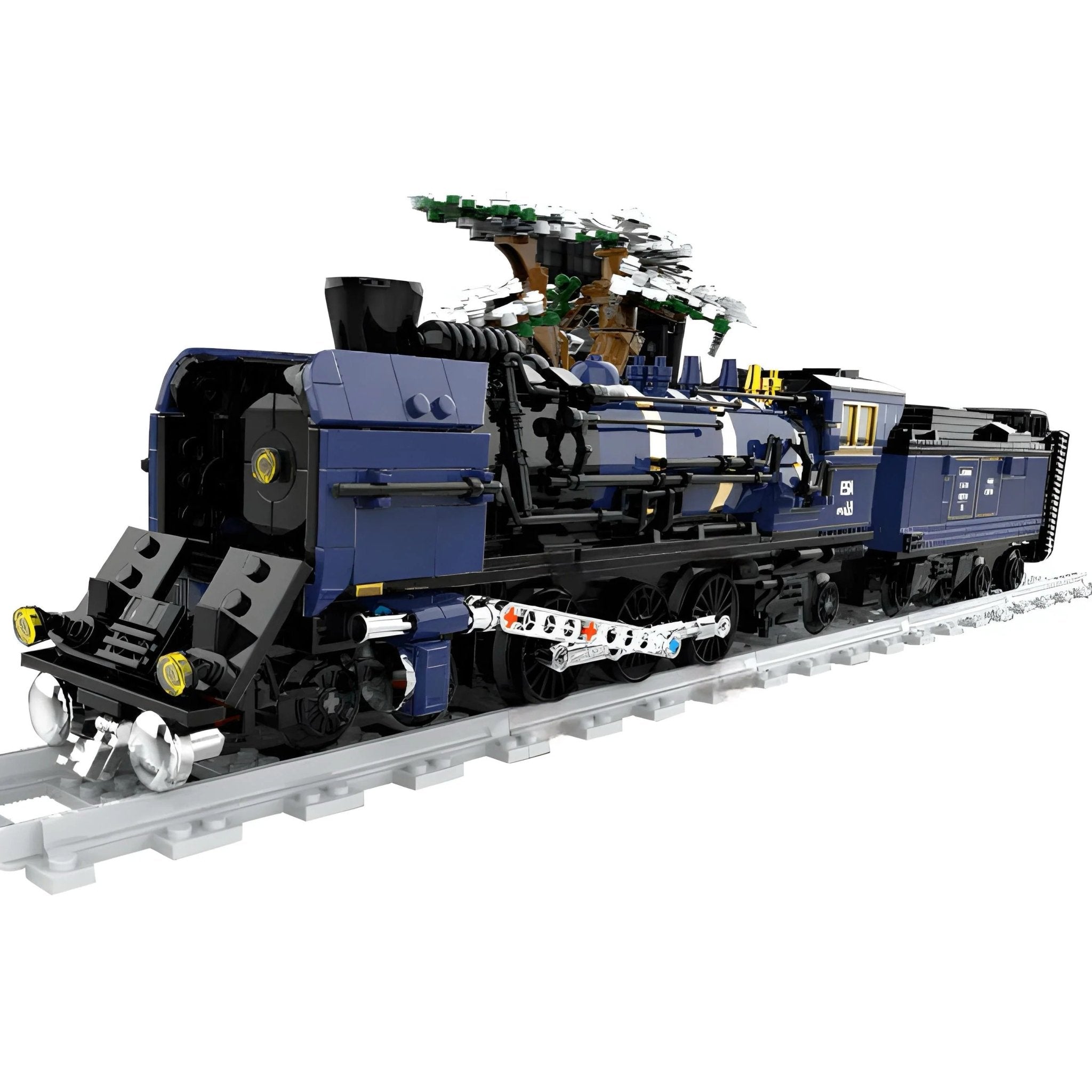 Brick MOC Oriental Steam Train | 1052pcs - Brick Car Merchant