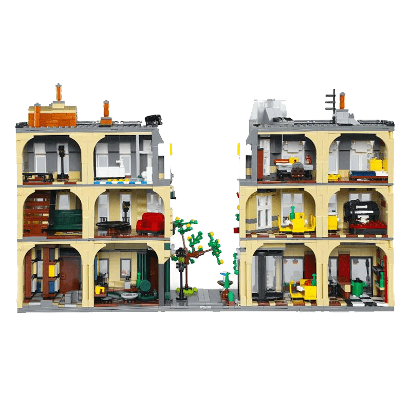 Brick MOC Parisian Street Architecture | 3229pcs - Brick Car Merchant
