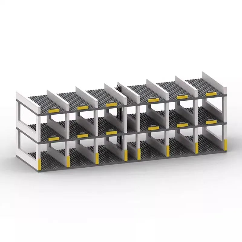 Brick MOC Parking Lot Display for 18 Cars - Brick Car Merchant