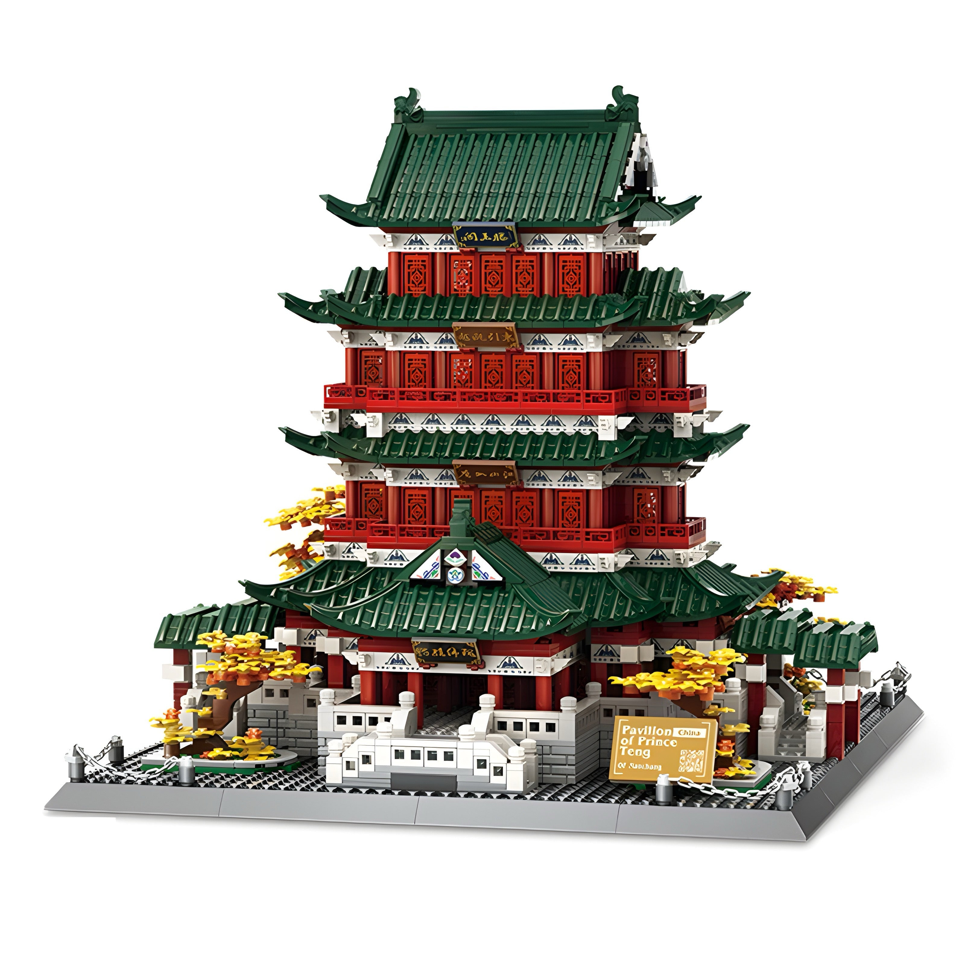 Brick MOC Pavilion of Prince Teng | 2802pcs - Brick Car Merchant