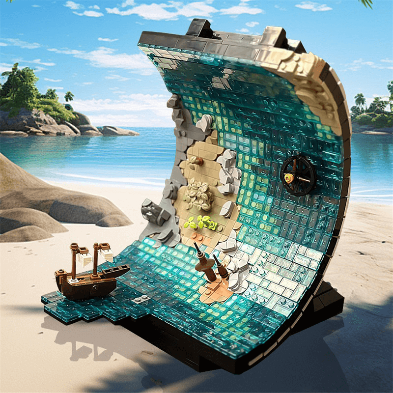 Brick MOC Perpetual Sailing Sculpture | 1271pcs - Brick Car Merchant