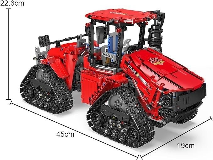 Brick MOC Pneumatic Crawler Tractor | 1698pcs - Brick Car Merchant