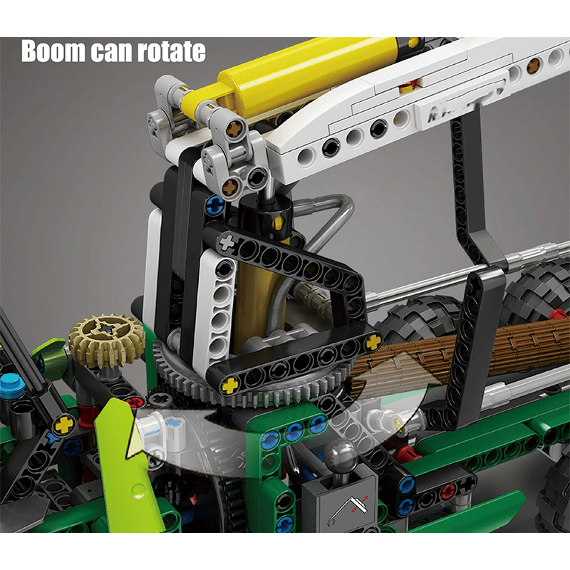 Brick MOC Pneumatic Forestry Harvester | 938pcs - Brick Car Merchant