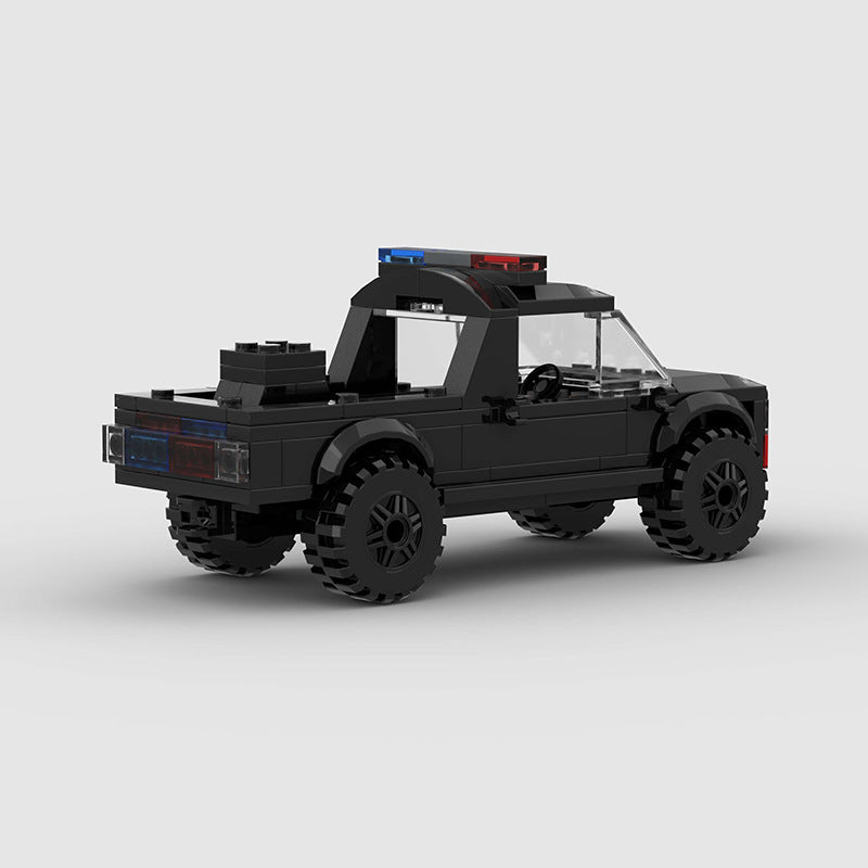 Brick MOC Police Pickup Truck - Brick Car Merchant