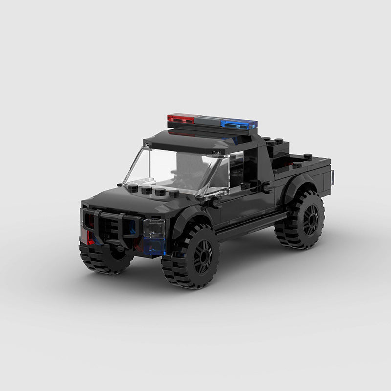 Brick MOC Police Pickup Truck - Brick Car Merchant