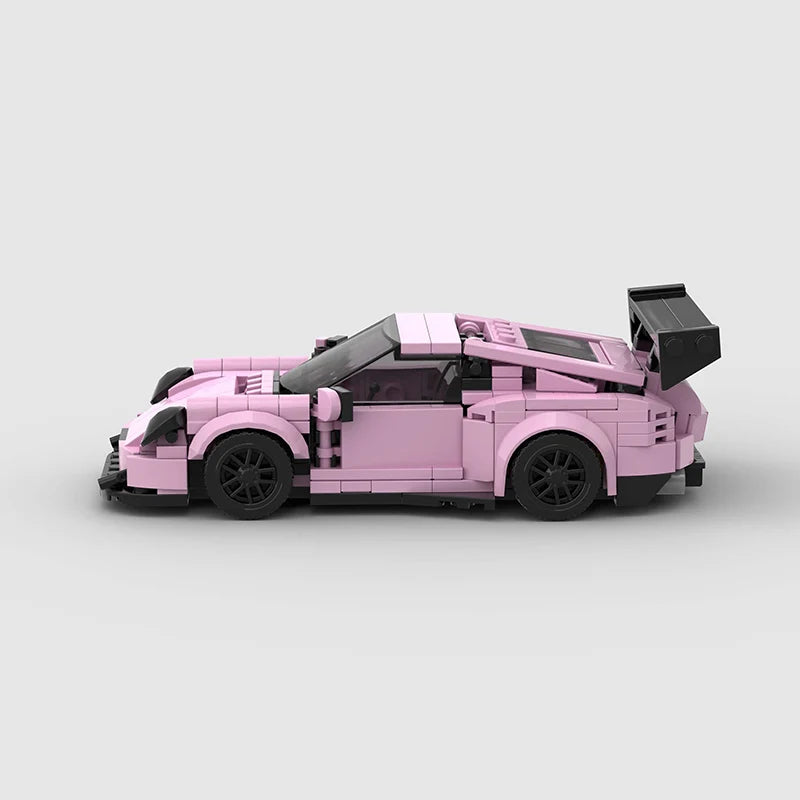 Brick MOC Porsche 911 GT3RS | Pink Edition - Brick Car Merchant