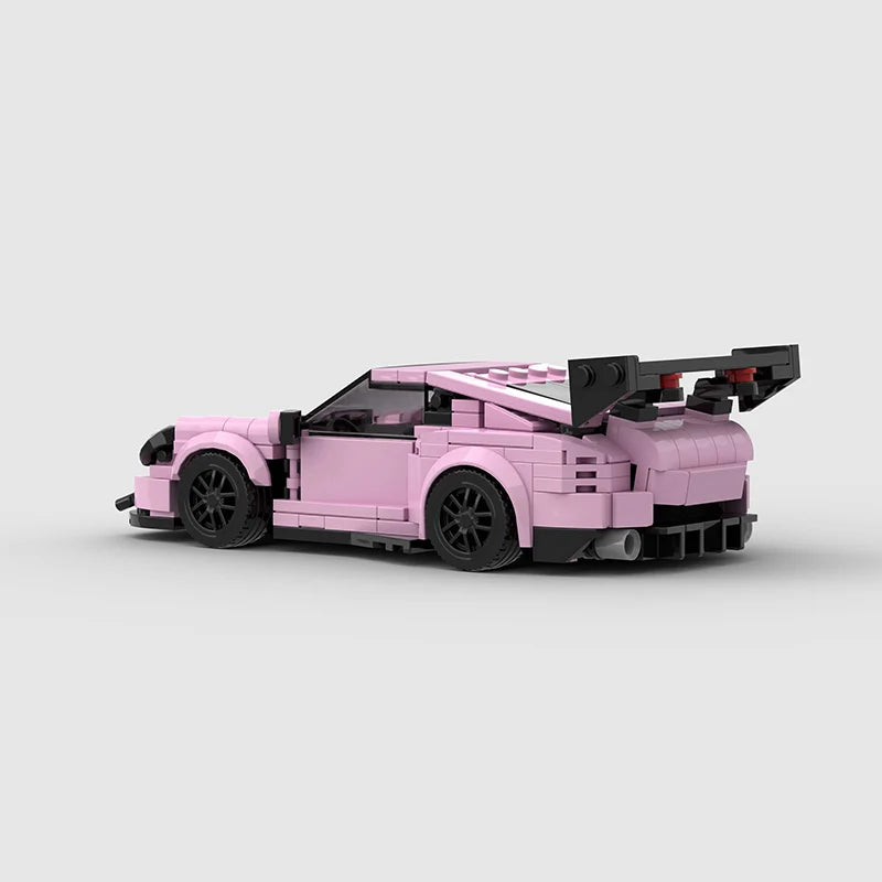 Brick MOC Porsche 911 GT3RS | Pink Edition - Brick Car Merchant