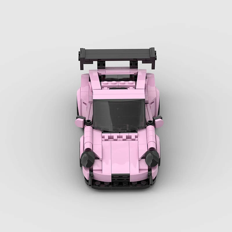 Brick MOC Porsche 911 GT3RS | Pink Edition - Brick Car Merchant
