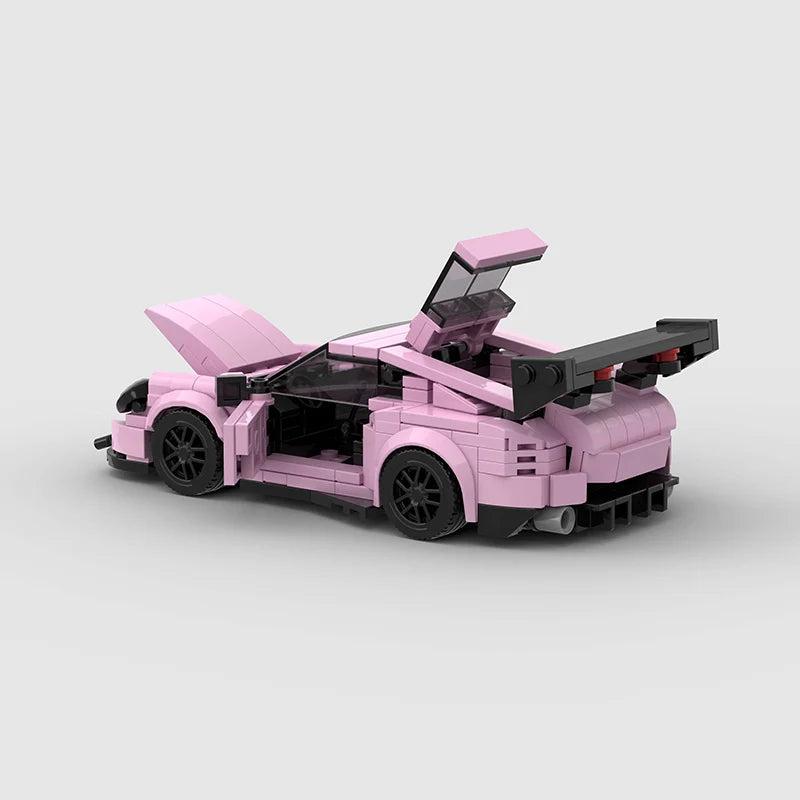 Brick MOC Porsche 911 GT3RS | Pink Edition - Brick Car Merchant