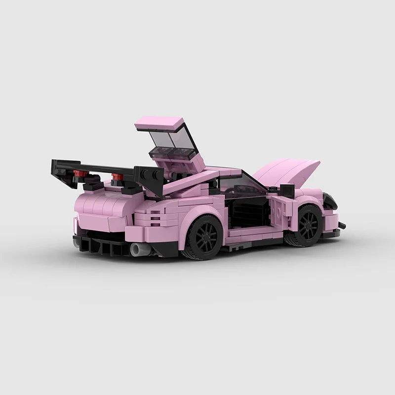 Brick MOC Porsche 911 GT3RS | Pink Edition - Brick Car Merchant