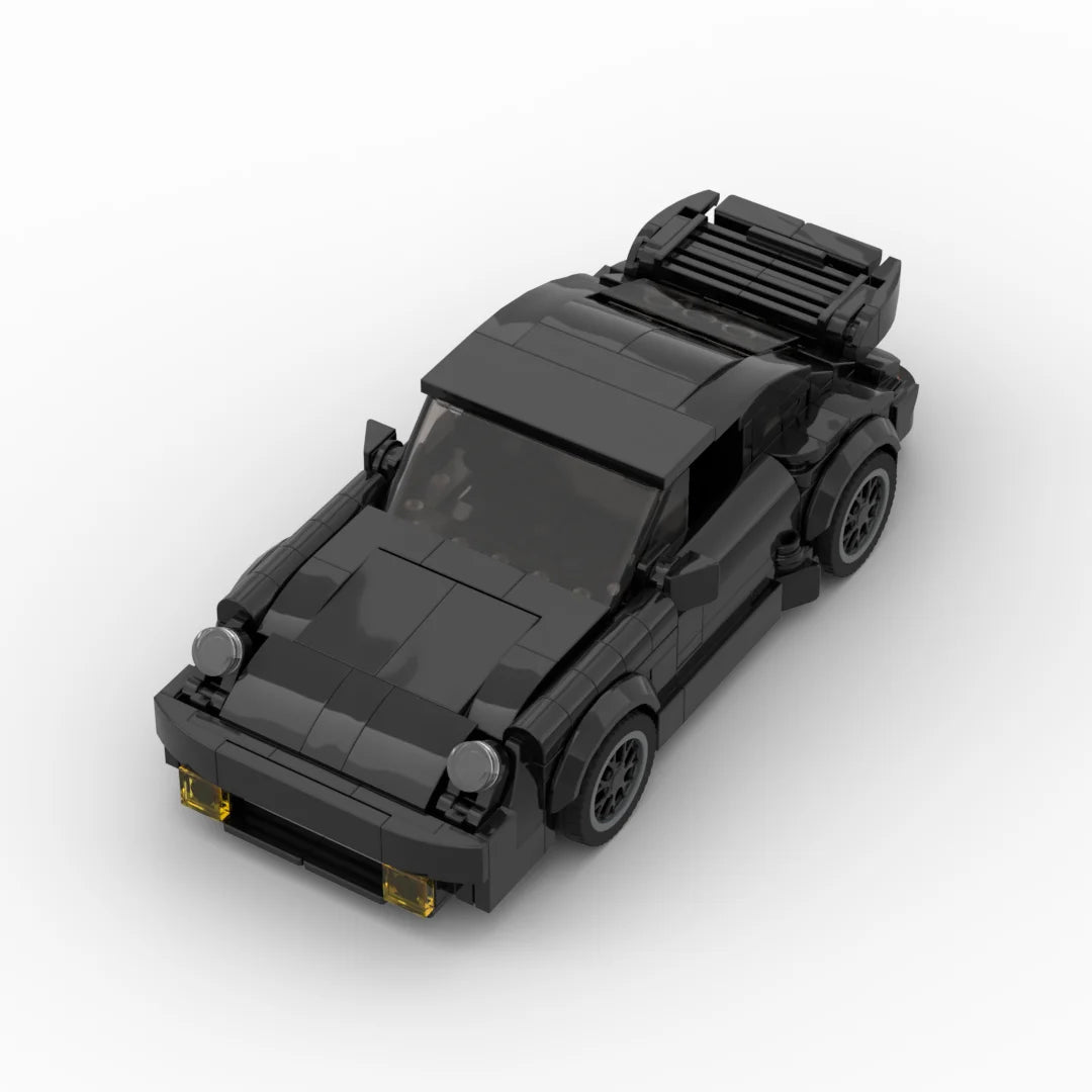 Brick MOC Porsche 911 Turbo | Black Edition - Brick Car Merchant