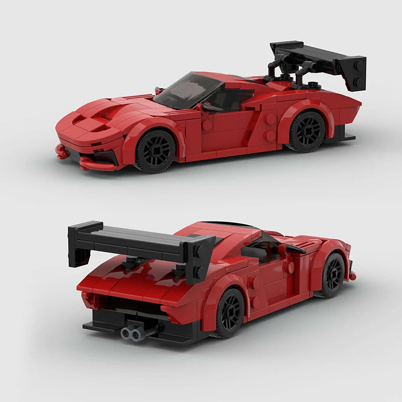 Brick MOC Porsche 935 | Red - Brick Car Merchant