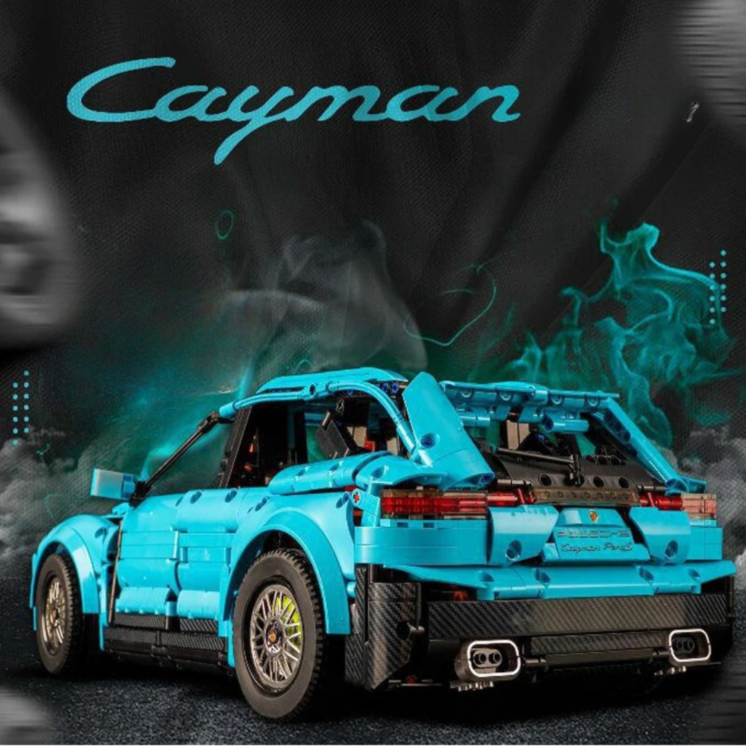 Brick MOC Porsche Cayman | Remote Control, Opening Features, 3181 pcs - Brick Car Merchant