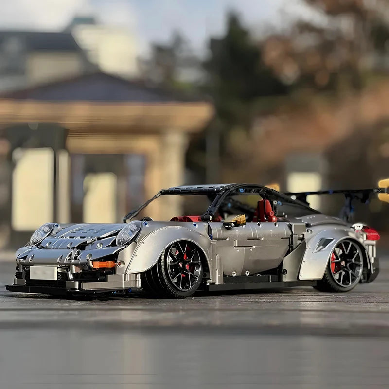 Brick MOC Porsche GT2 RS | Remote Control, Electric Air Suspension, Electric Door, 3389 pcs - Brick Car Merchant