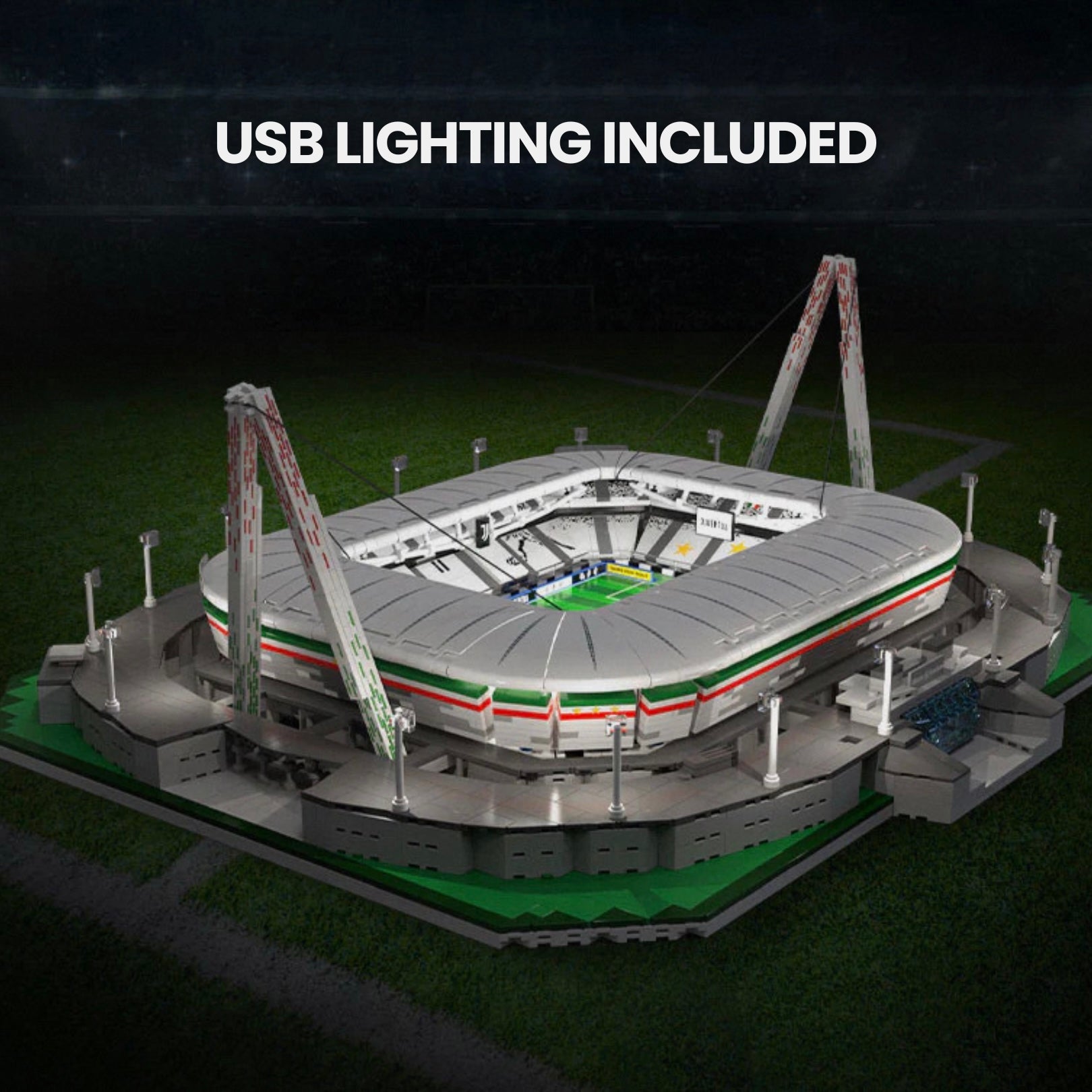 Brick MOC The Detailed Juventus Allianz Stadium | 3638pcs - Brick Car Merchant