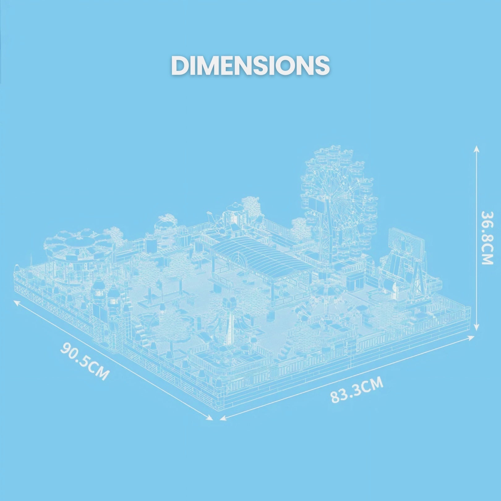 LEGO MOC The Ultimate Motorised Theme Park | 5220pcs - Brick Car Merchant