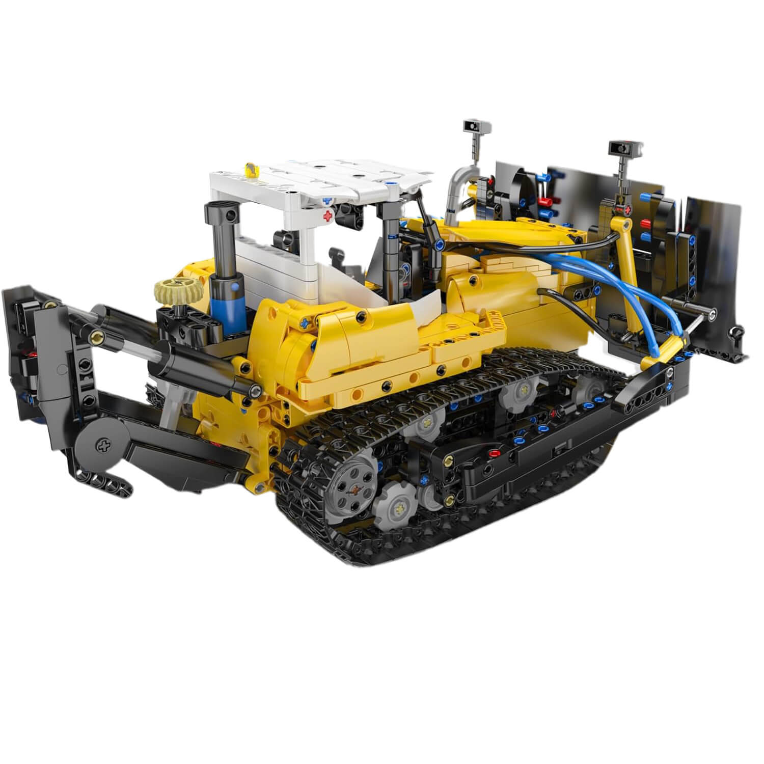 Brick MOC Professional Pneumatic Bulldozer | 1199pcs - Brick Car Merchant
