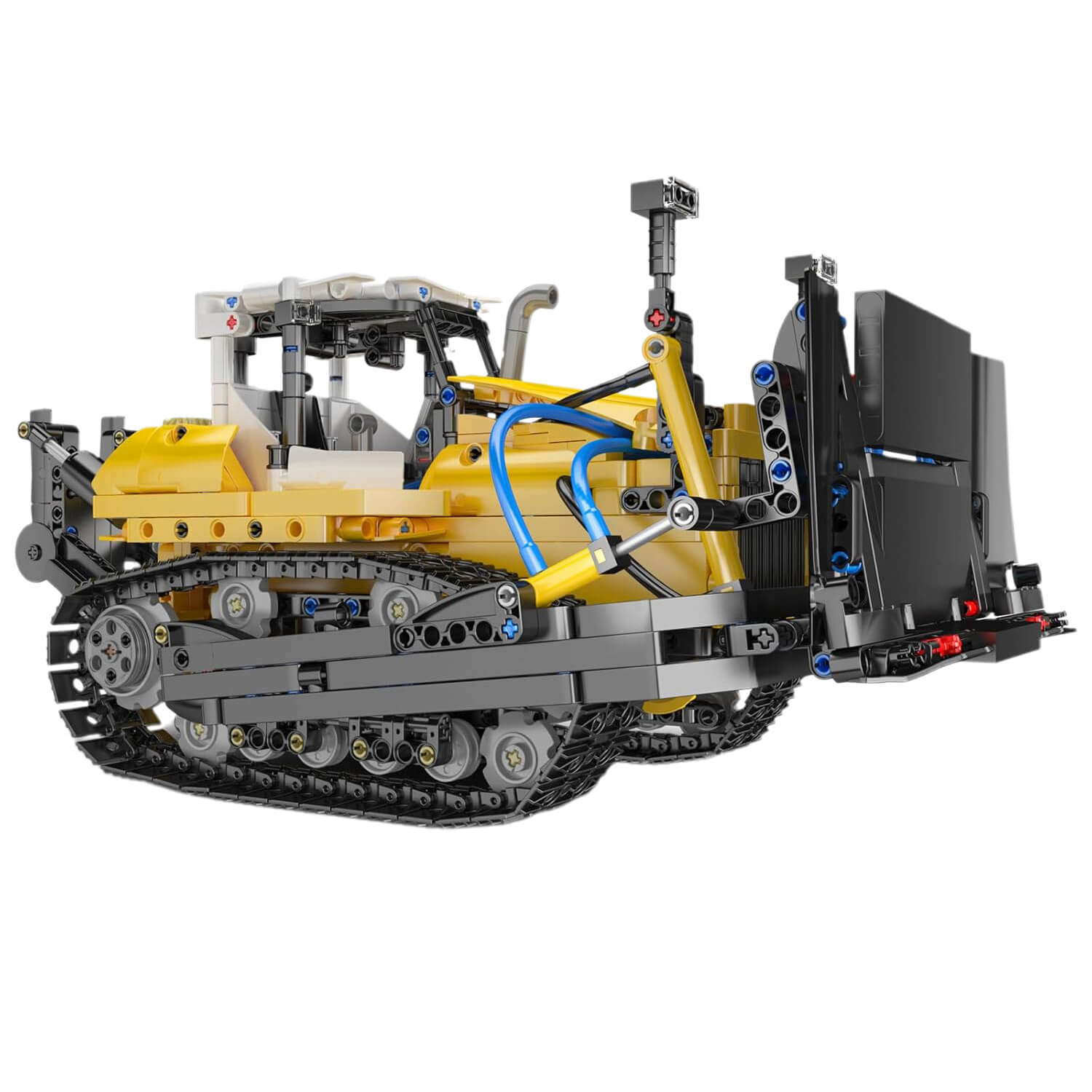 Brick MOC Professional Pneumatic Bulldozer | 1199pcs - Brick Car Merchant