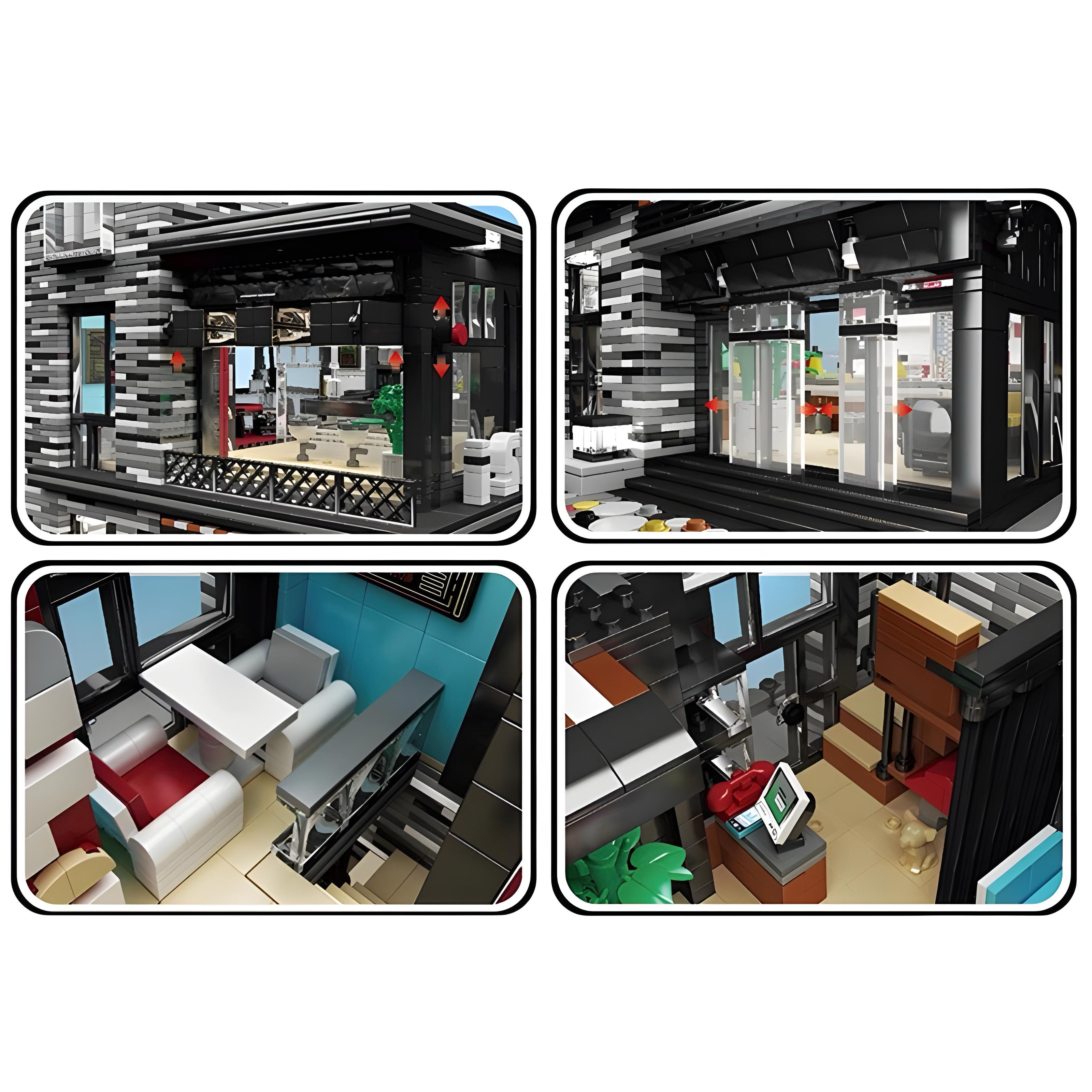 Brick MOC Pub & Restaurant | 4002pcs - Brick Car Merchant