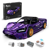 LEGO MOC Purple Phantom Sports Car | Remote Control, Opening Features, 1273 pcs - Brick Car Merchant