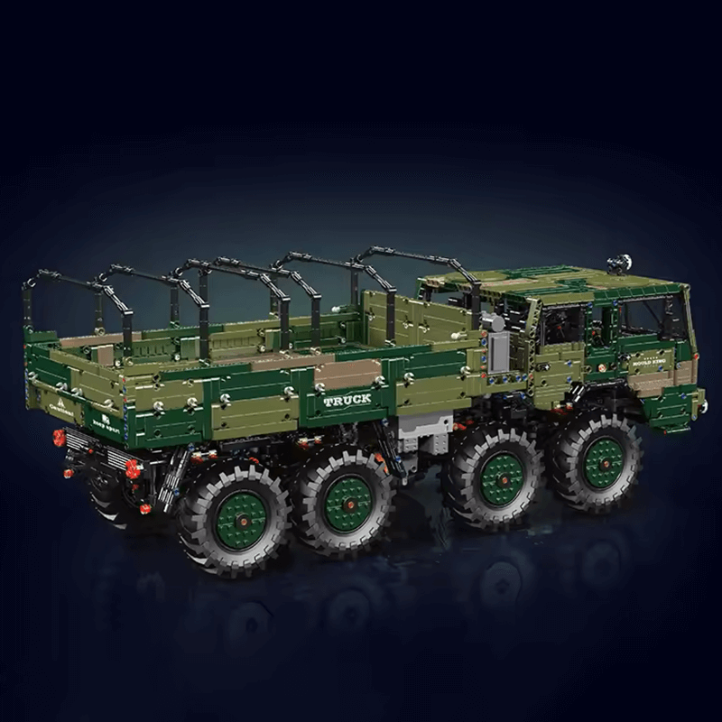 Brick MOC RC 4x4 Military Hauler | 4732pcs - Brick Car Merchant