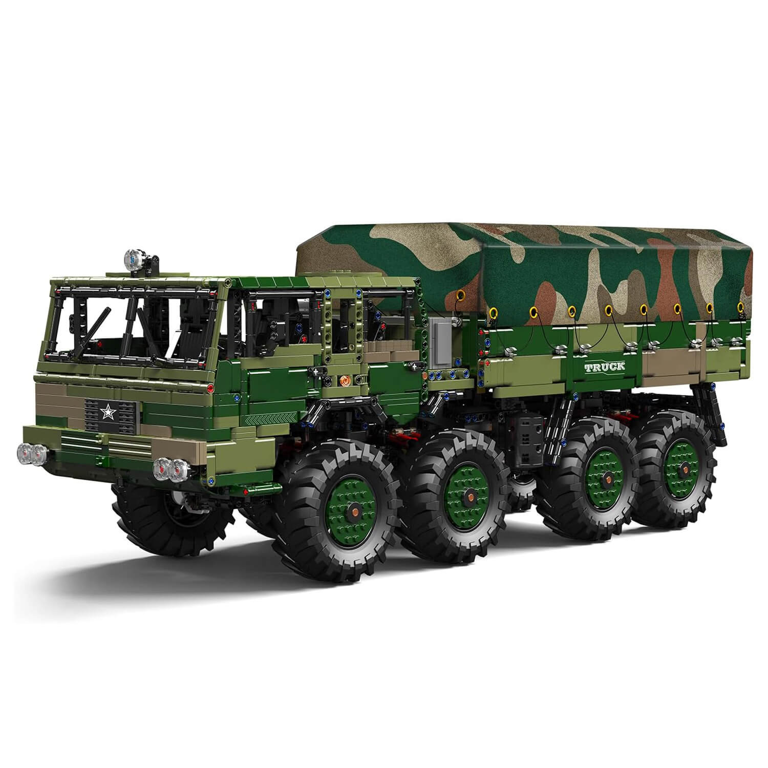Brick MOC RC 4x4 Military Hauler | 4732pcs - Brick Car Merchant