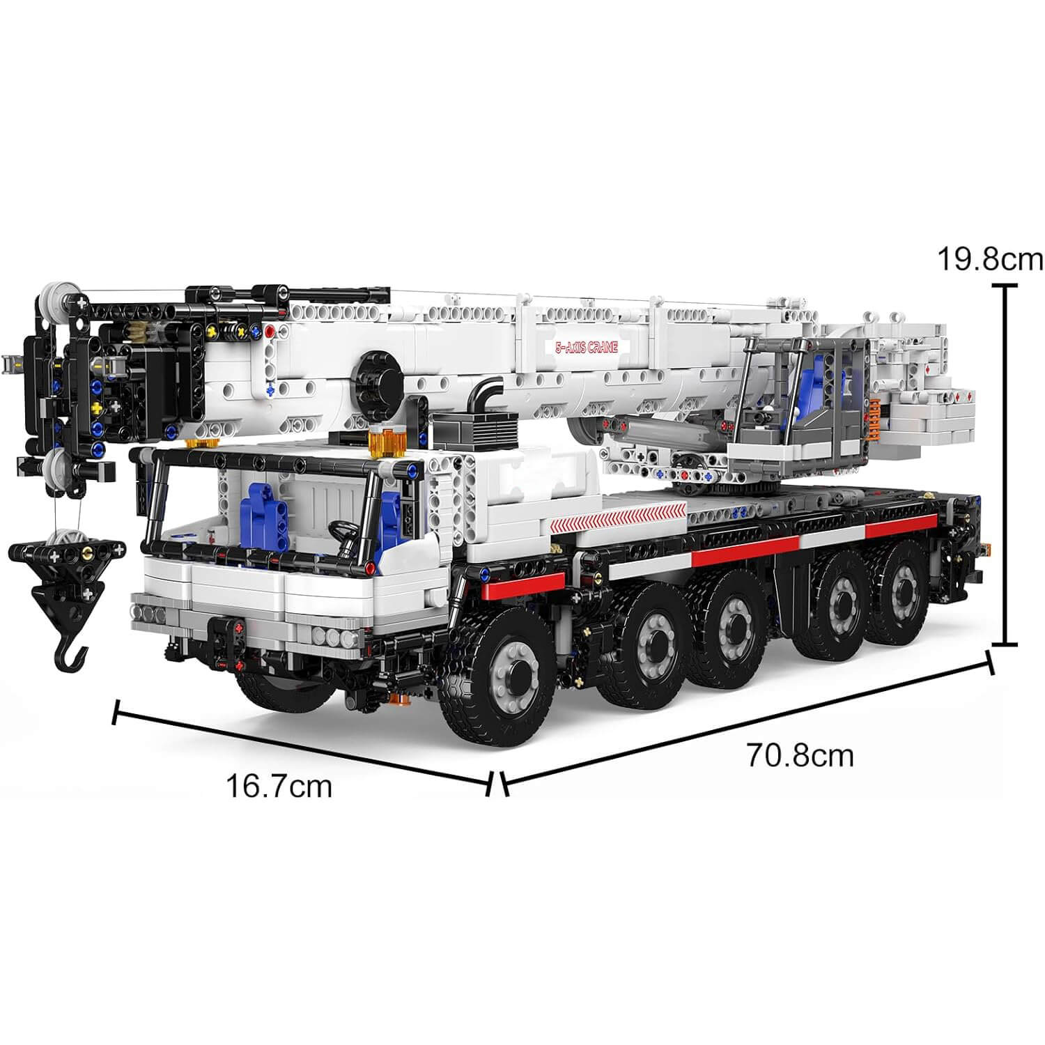 Brick MOC RC All-Terrain Crane Truck | 3247pcs - Brick Car Merchant