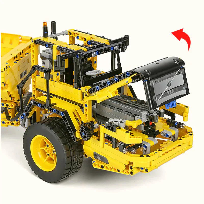 Brick MOC RC Articulated Dump Truck | 1888pcs - Brick Car Merchant