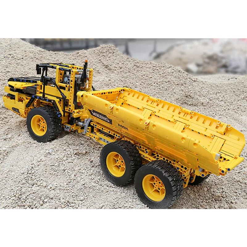 Brick MOC RC Articulated Dump Truck | 1888pcs - Brick Car Merchant