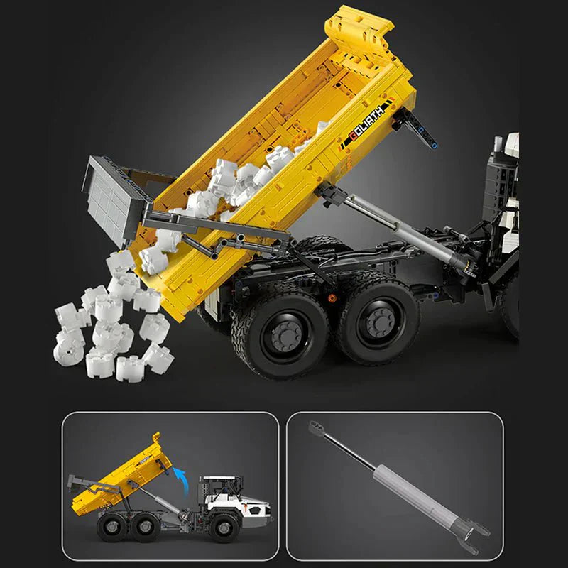 Brick MOC RC Articulated Dump Truck | 3067pcs - Brick Car Merchant