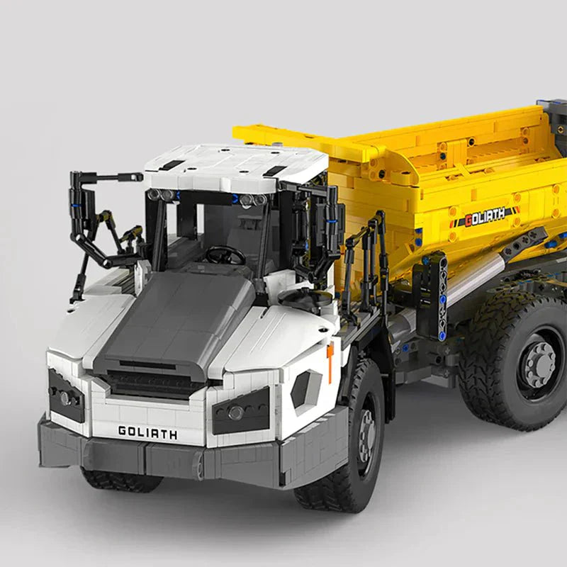 Brick MOC RC Articulated Dump Truck | 3067pcs - Brick Car Merchant
