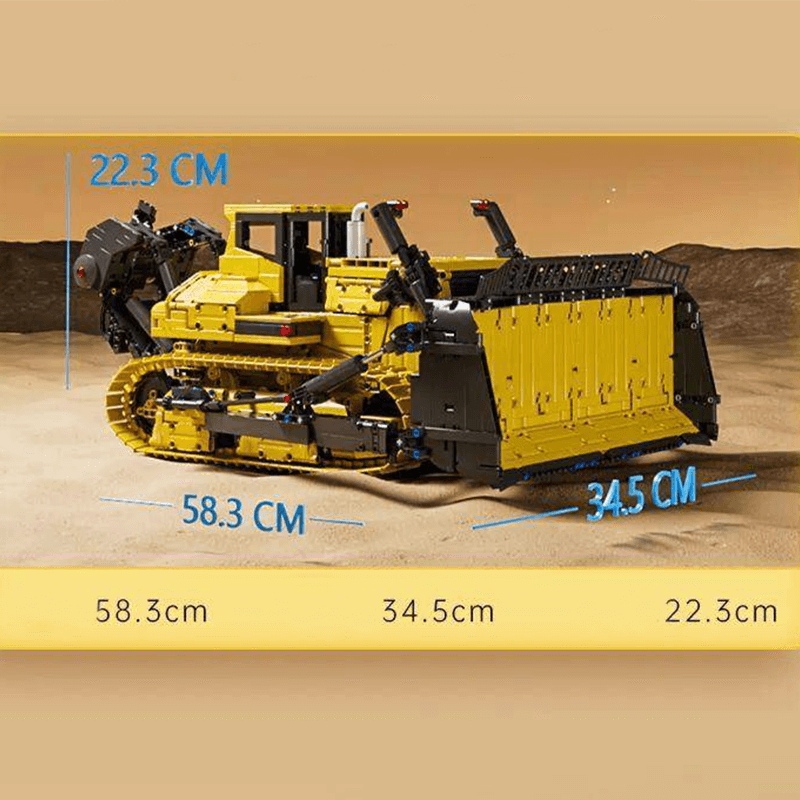Brick MOC RC Bulldozer - Ultimate Edition | 3567pcs - Brick Car Merchant