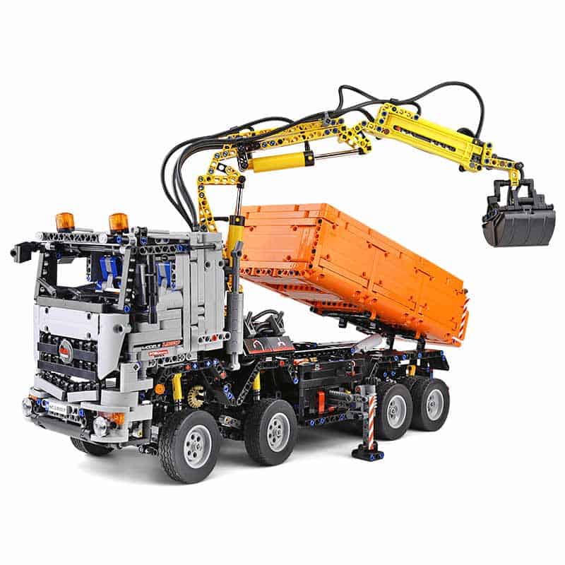 Brick MOC RC Clamshell Excavator Truck | 2819pcs - Brick Car Merchant