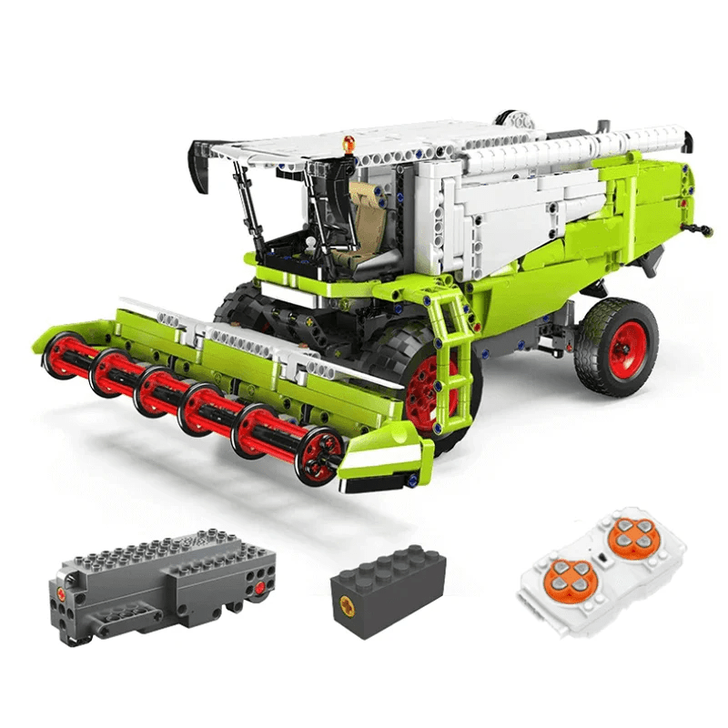 Brick MOC RC Combine Harvester | 1264pcs - Brick Car Merchant
