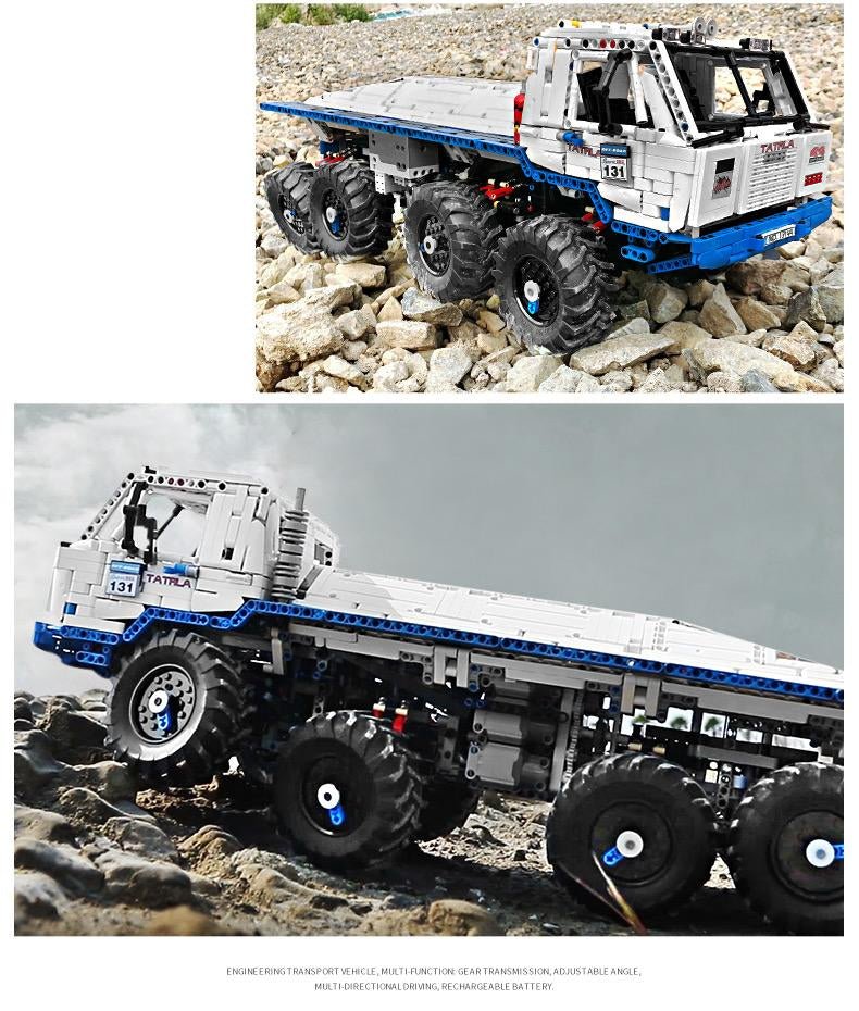 Brick MOC RC Heavy 8x8 Utility Truck | 3647pcs - Brick Car Merchant
