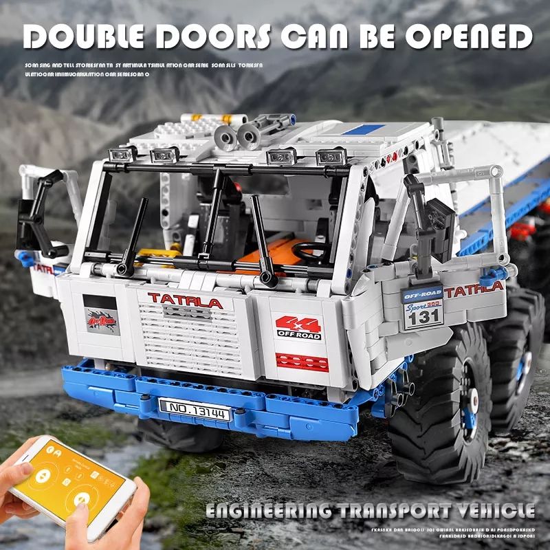 Brick MOC RC Heavy 8x8 Utility Truck | 3647pcs - Brick Car Merchant