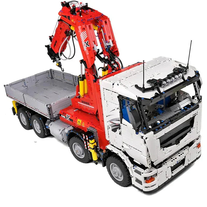 Brick MOC RC Heavy-Duty Crane Truck | 8238pcs - Brick Car Merchant