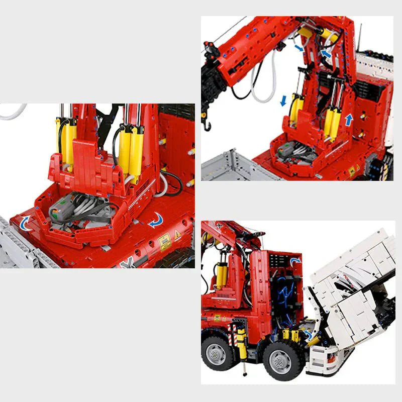 Brick MOC RC Heavy-Duty Crane Truck | 8238pcs - Brick Car Merchant