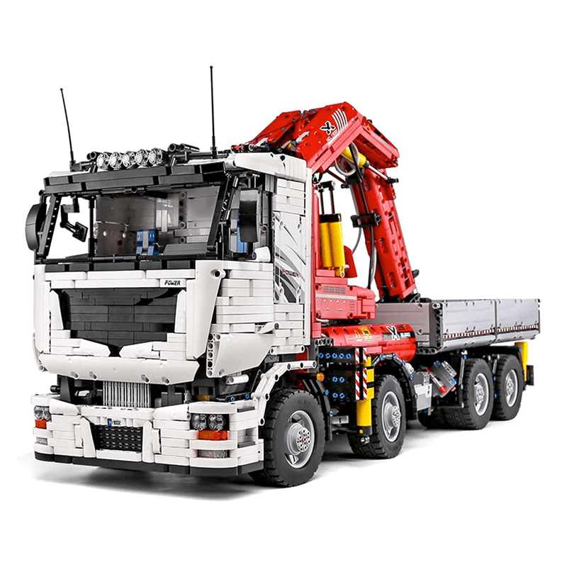 Brick MOC RC Heavy-Duty Crane Truck | 8238pcs - Brick Car Merchant