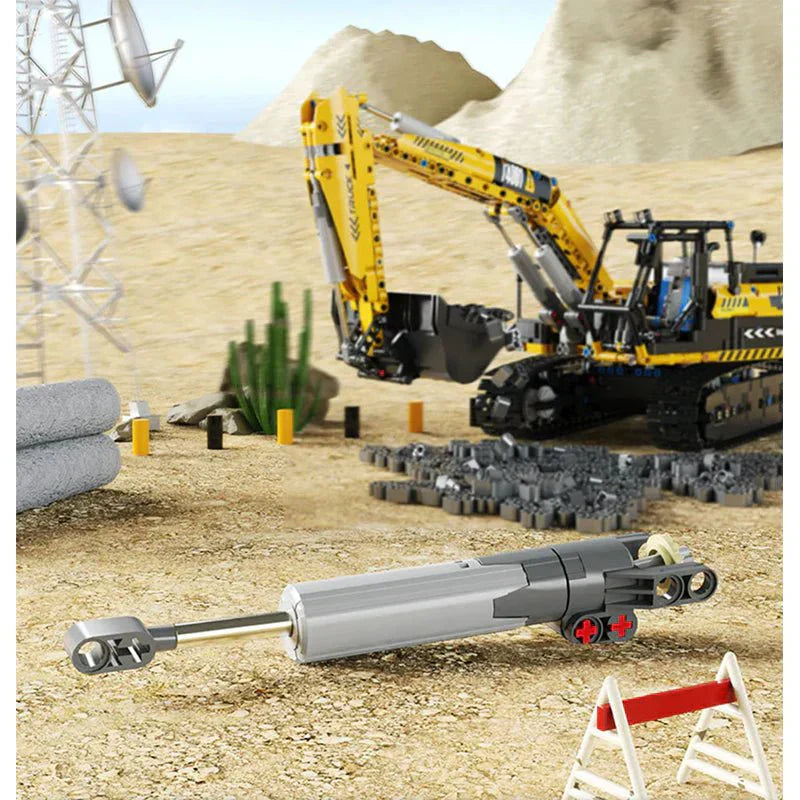 Brick MOC RC Heavy-Duty Excavator | 2067pcs - Brick Car Merchant