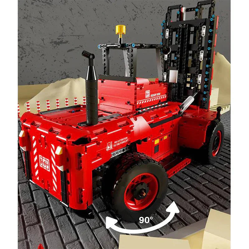 Brick MOC RC Heavy-Duty Forklift | 2015pcs - Brick Car Merchant