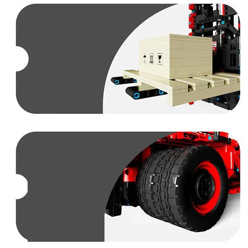 Brick MOC RC Heavy-Duty Forklift | 2015pcs - Brick Car Merchant