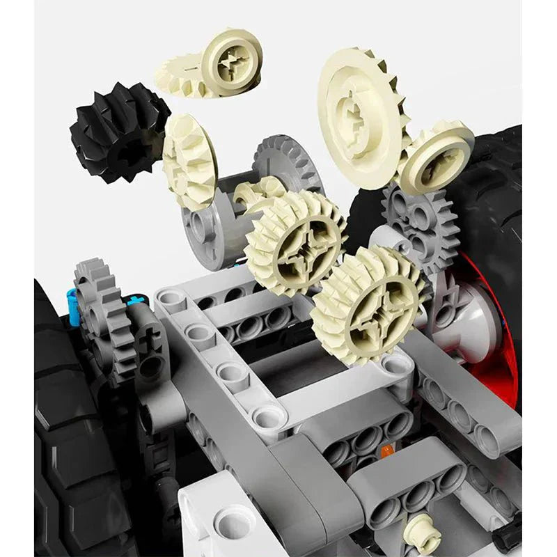Brick MOC RC Heavy-Duty Forklift | 2015pcs - Brick Car Merchant